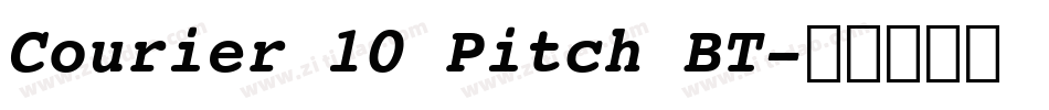 Courier 10 Pitch BT字体转换
